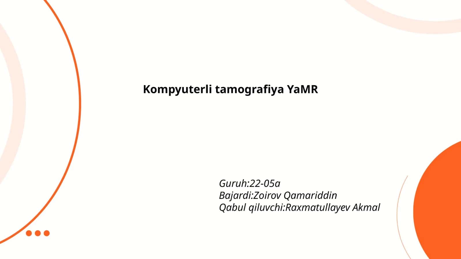 Kompyuterli tamografiya YaMR