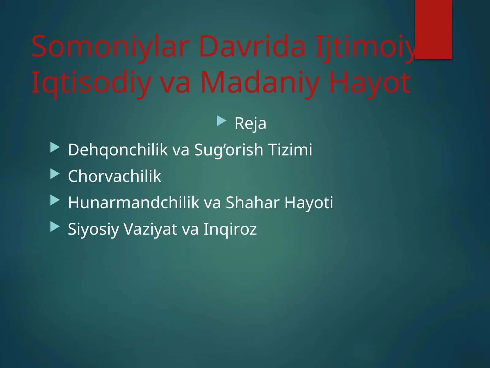 Somoniylar Davrida Ijtimoiy-Iqtisodiy va Madaniy Hayot