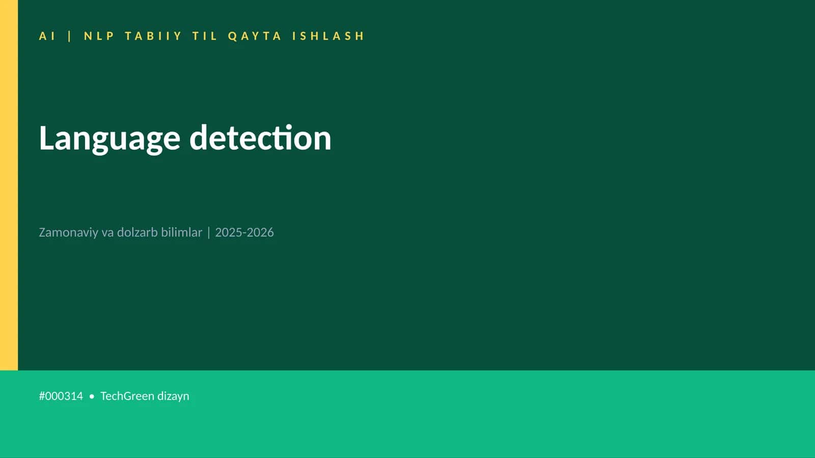 Language detection