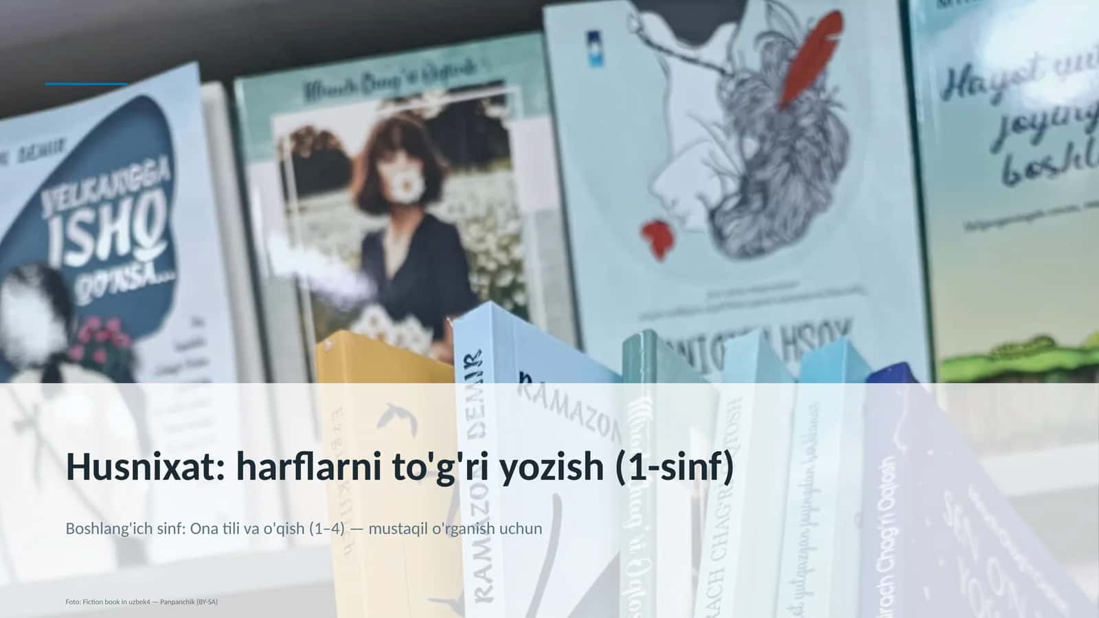Husnixat: harflarni to'g'ri yozish (1-sinf)