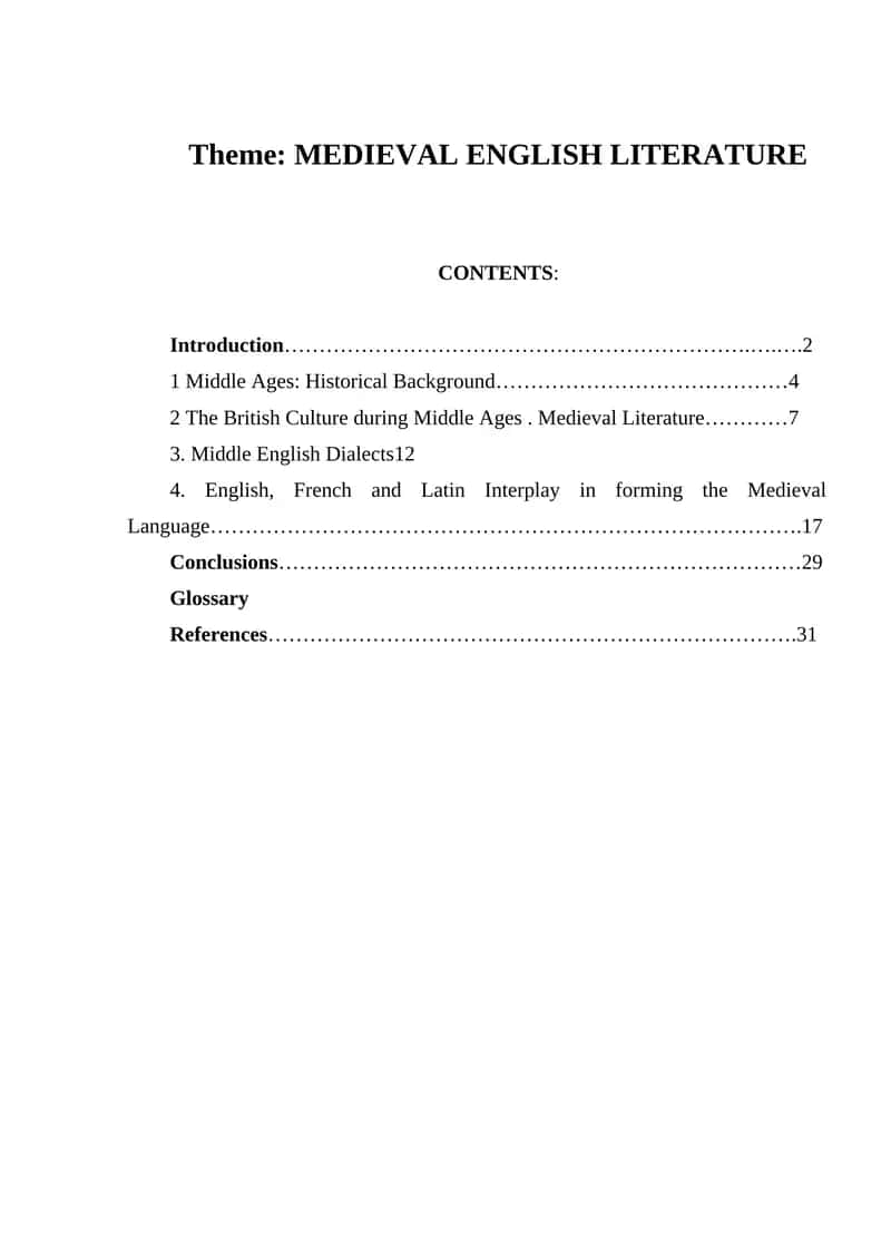 Trilingual Medieval British Culture