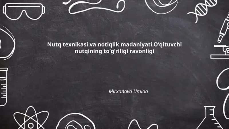 Nutq texnikasi va notiqlik madaniyati
