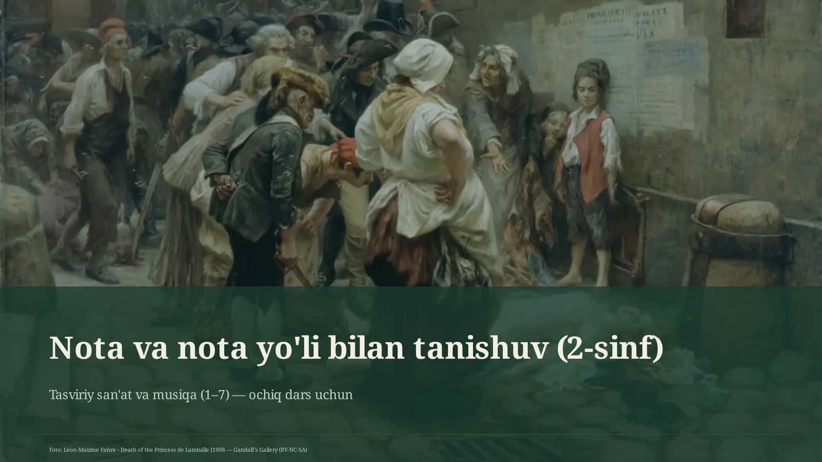 Nota va nota yo'li bilan tanishuv (2-sinf)