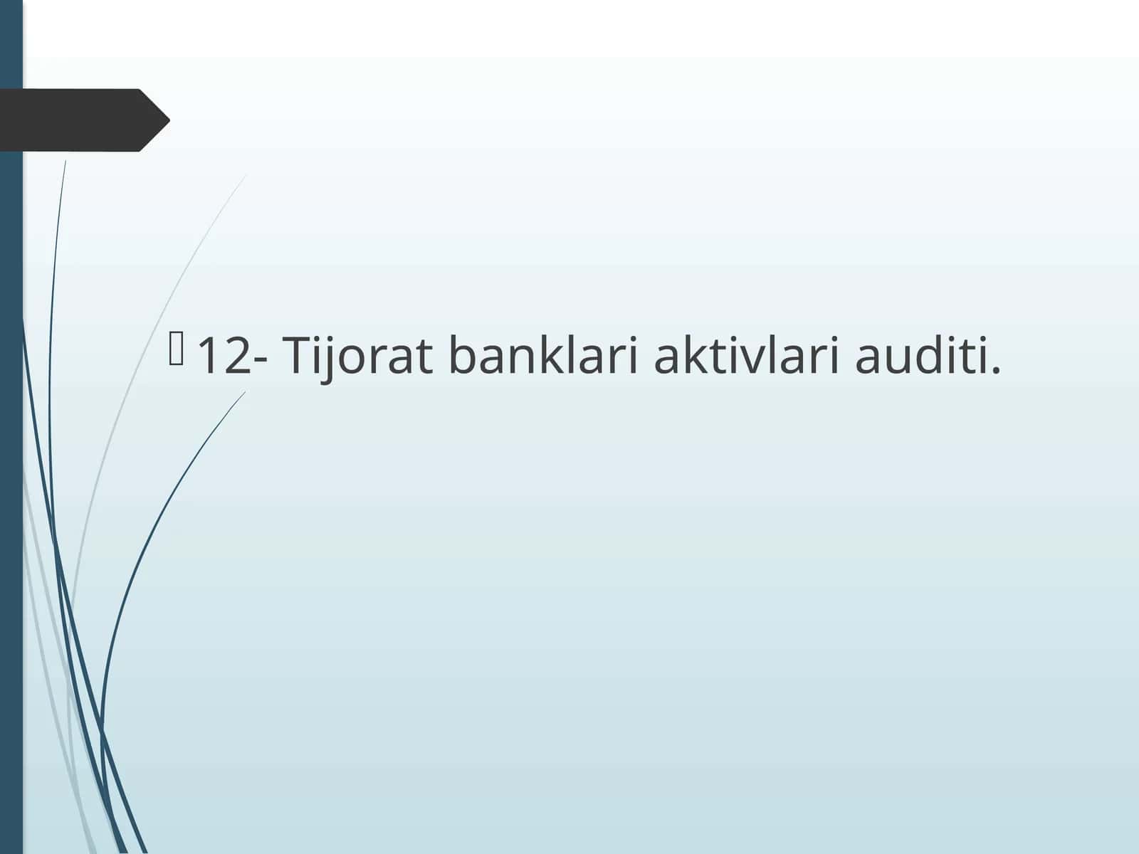 Kassa operatsiyalari auditi
