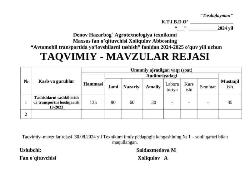 Avtomobil transportida yo'lovshilarni tashish