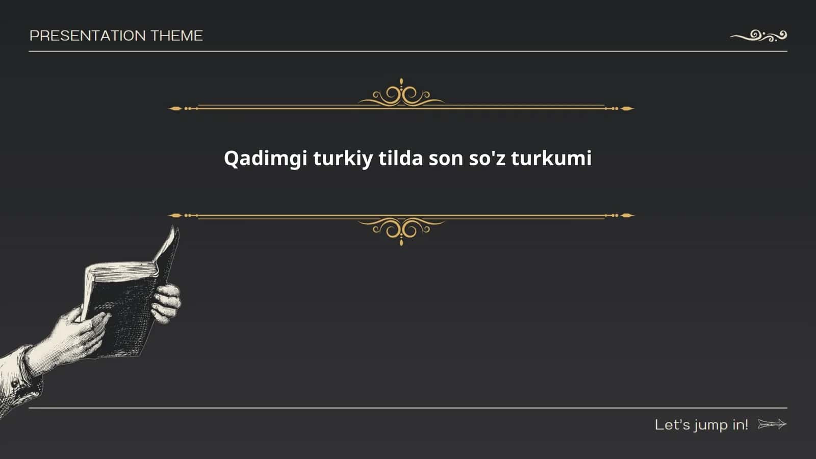 Qadimgi turkiy tilda son so'z turkumi