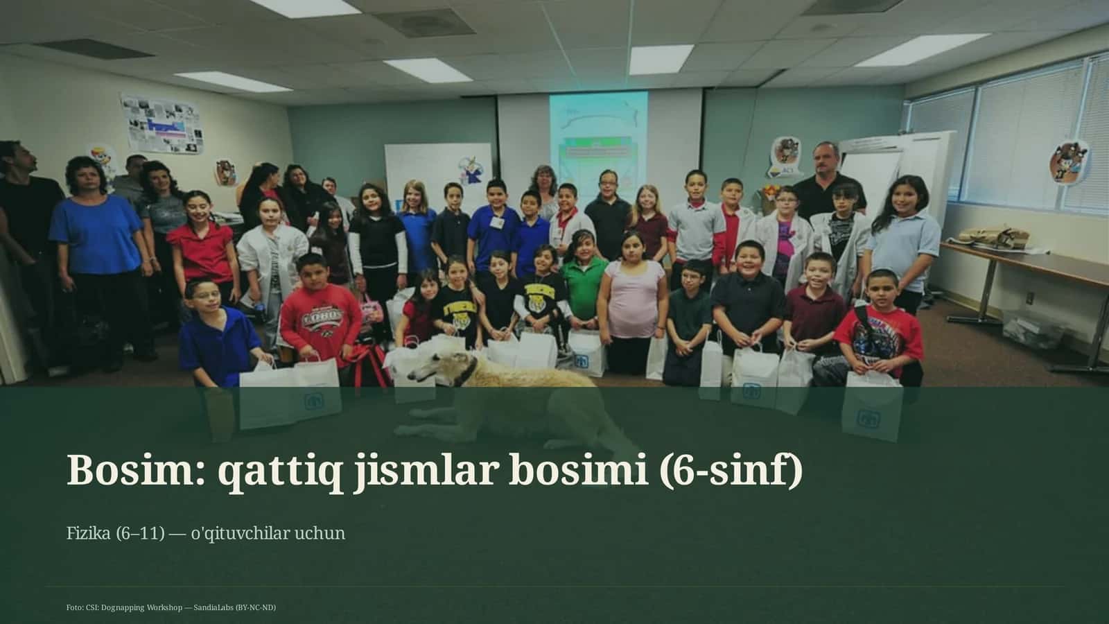 Bosim: qattiq jismlar bosimi (6-sinf)