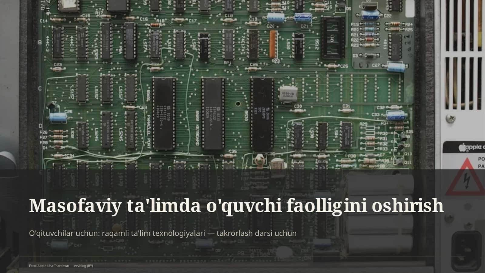 Masofaviy ta'limda o'quvchi faolligini oshirish