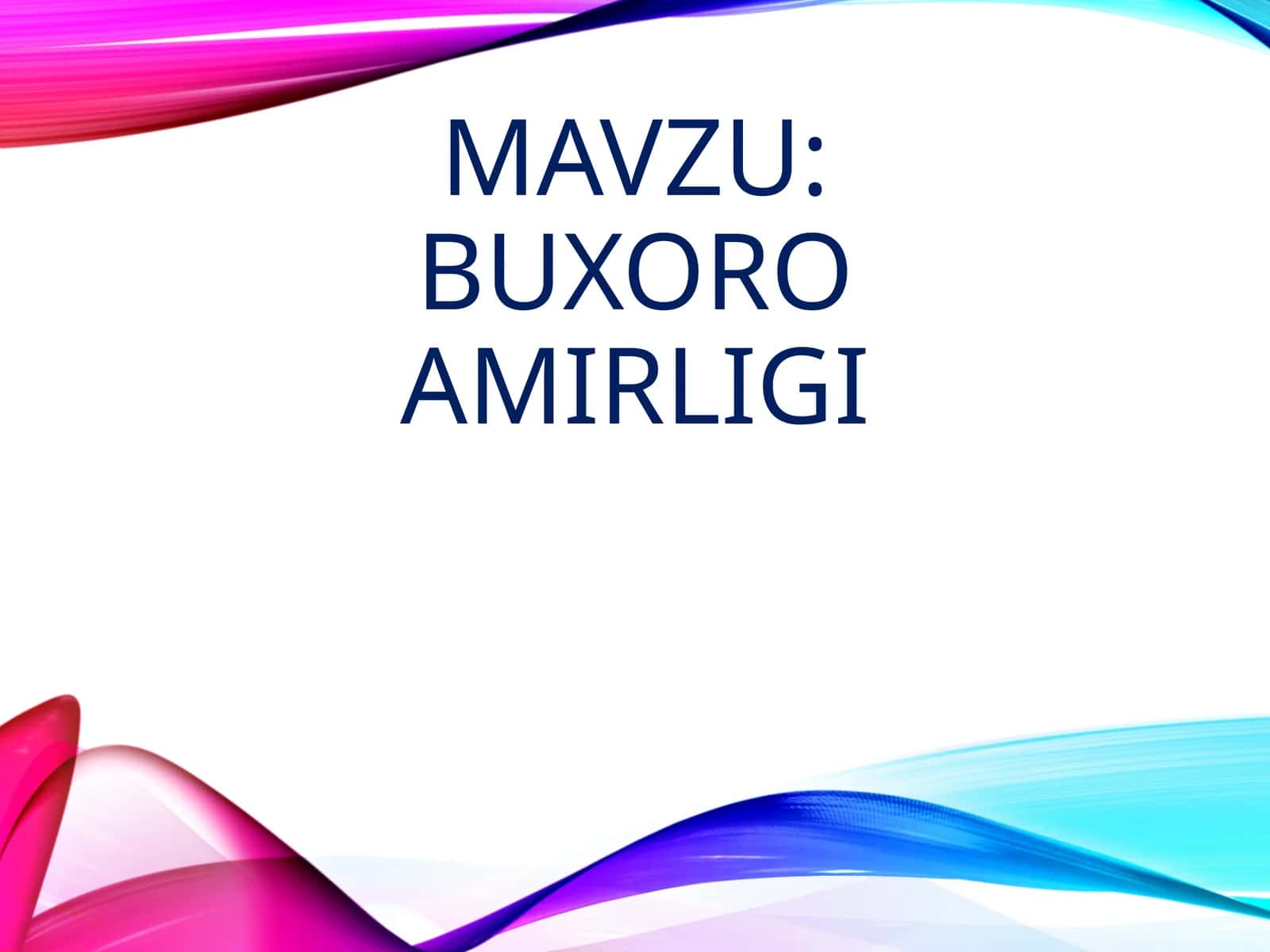 Buxoro amirligi