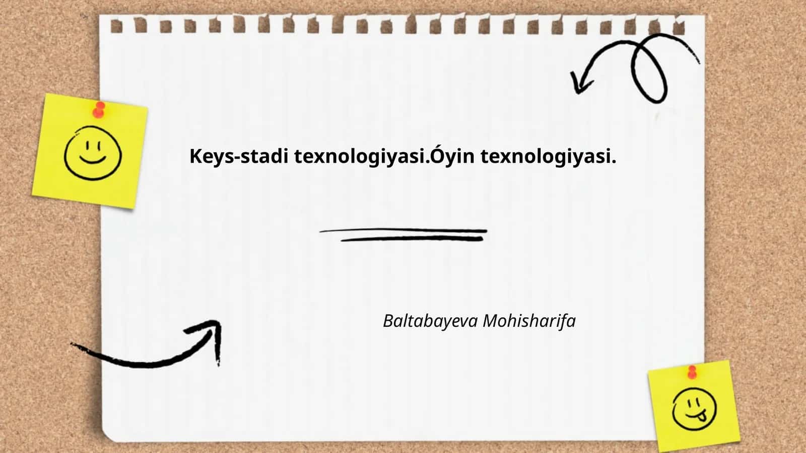 Keys-stadi texnologiyasi.Óyin texnologiyasi