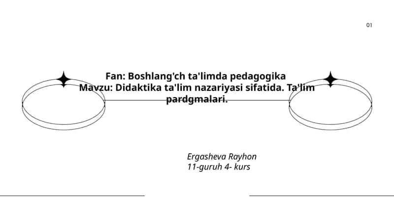 Didaktika ta'lim nazariyasi sifatida