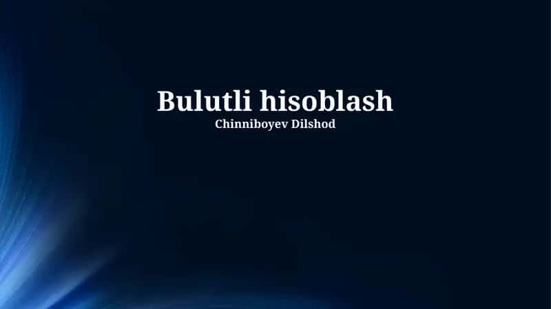 Bulutli Hisoblash