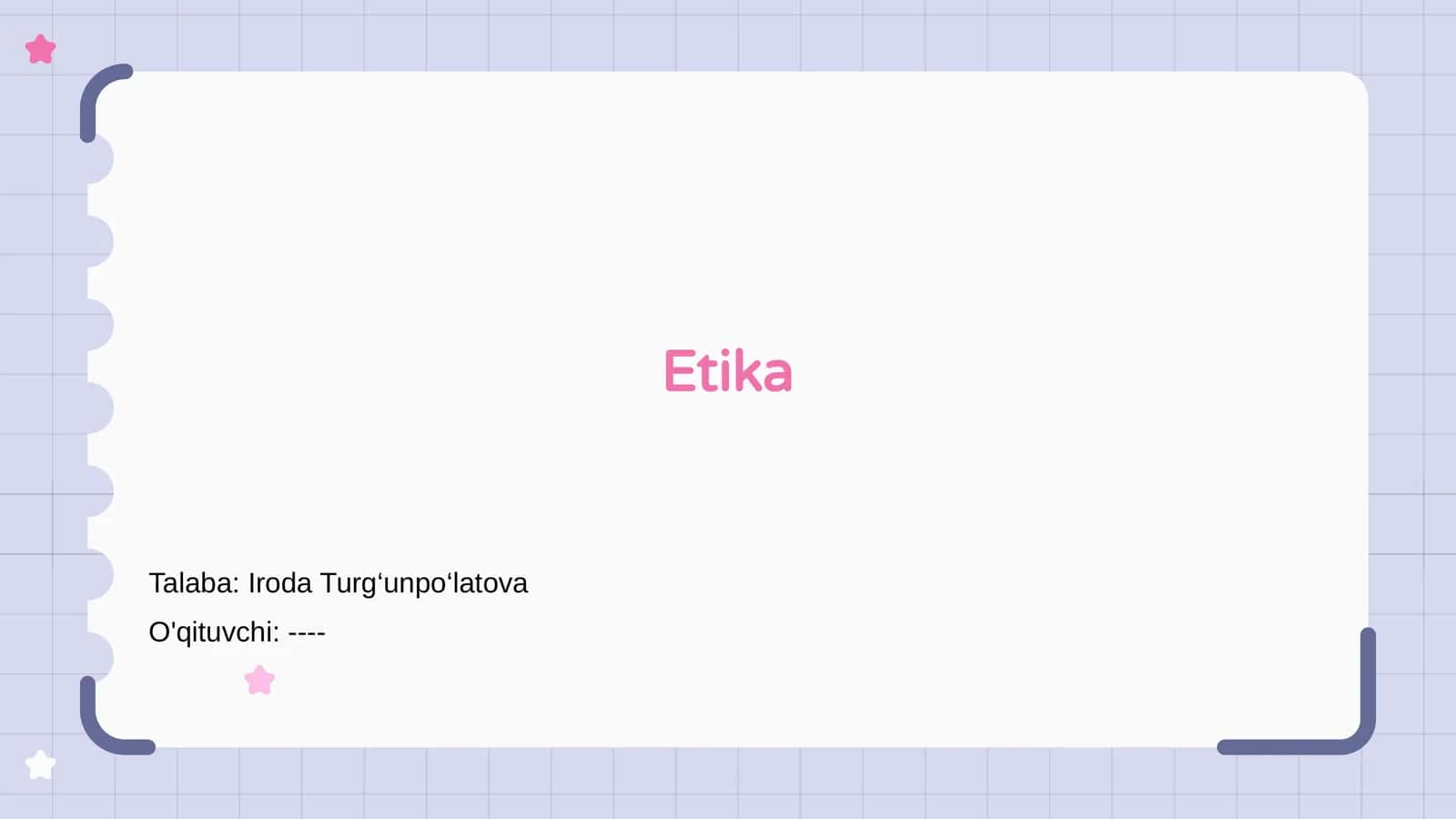 Etika