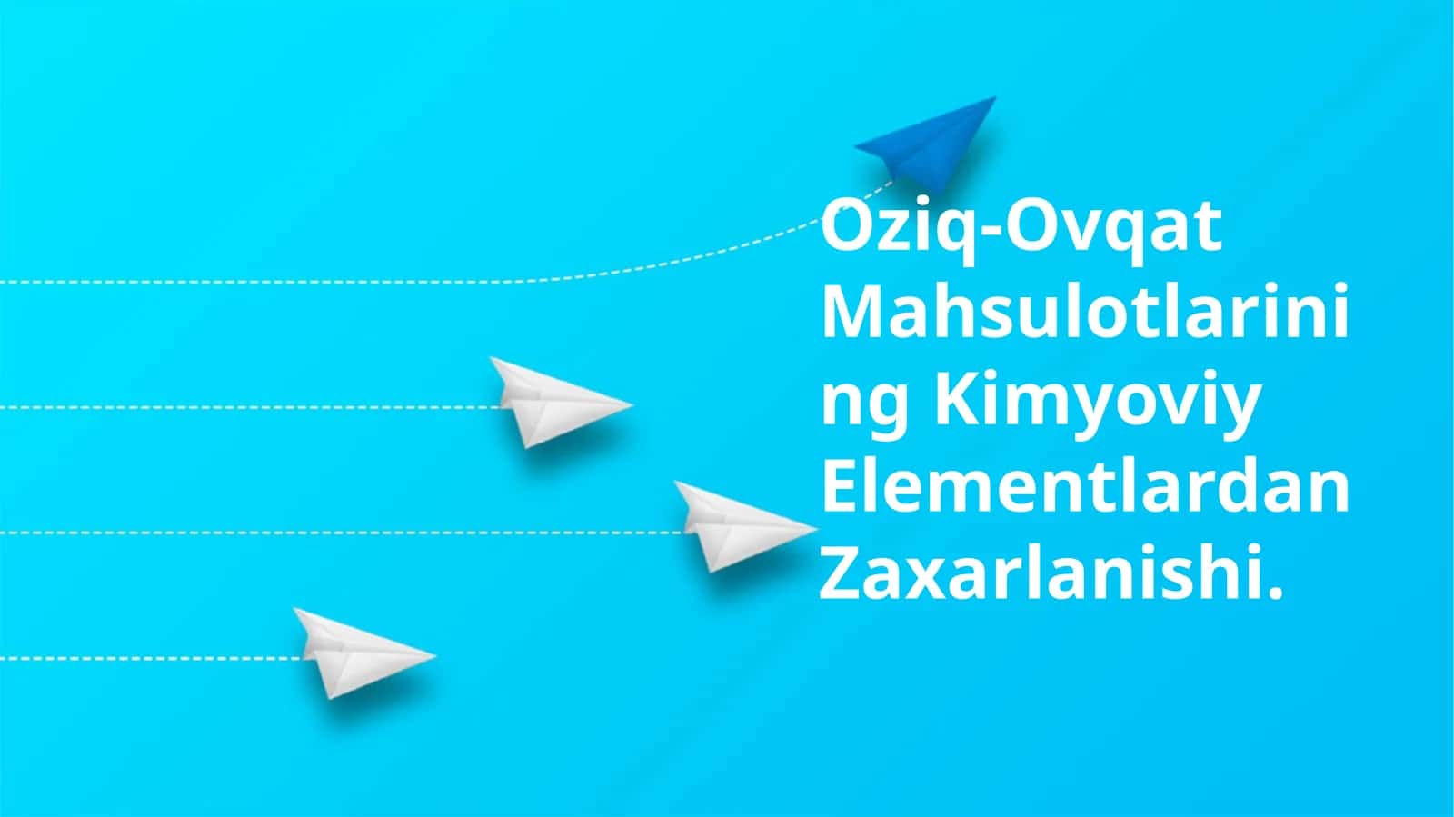 Оziq-Оvqаt Mаhsulоtlаrining Kimyoviy Elementlardan Zaxarlanishi