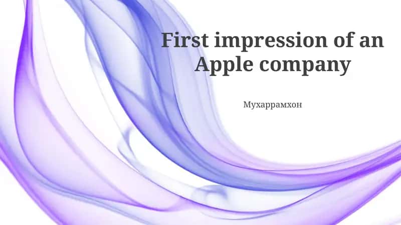Apple company