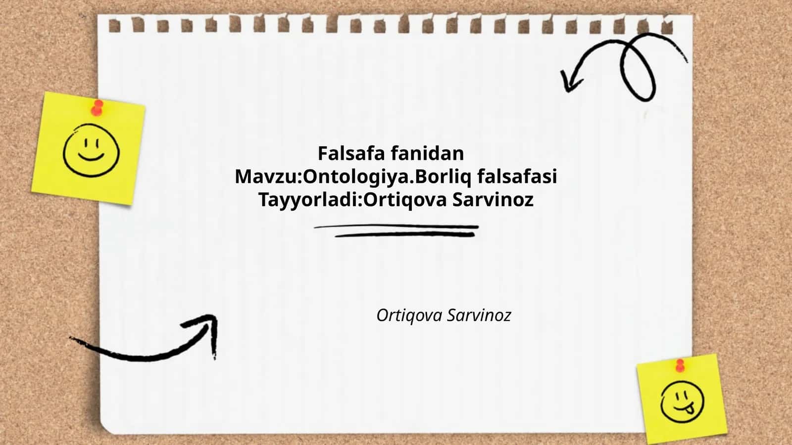 Ontologiya.Borliq falsafasi