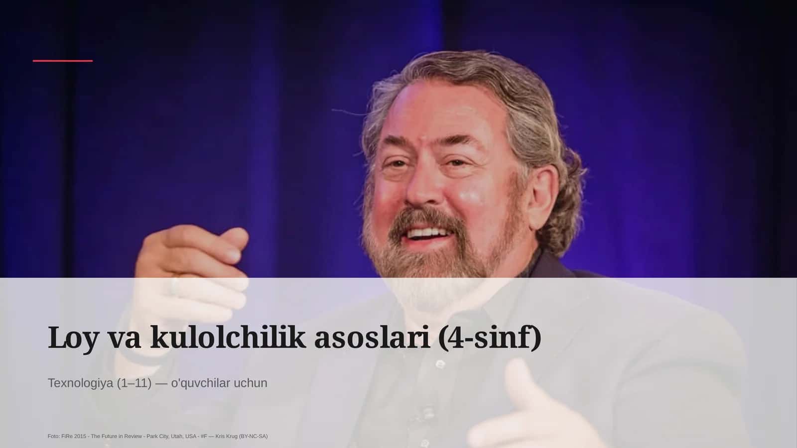 Loy va kulolchilik asoslari (4-sinf)