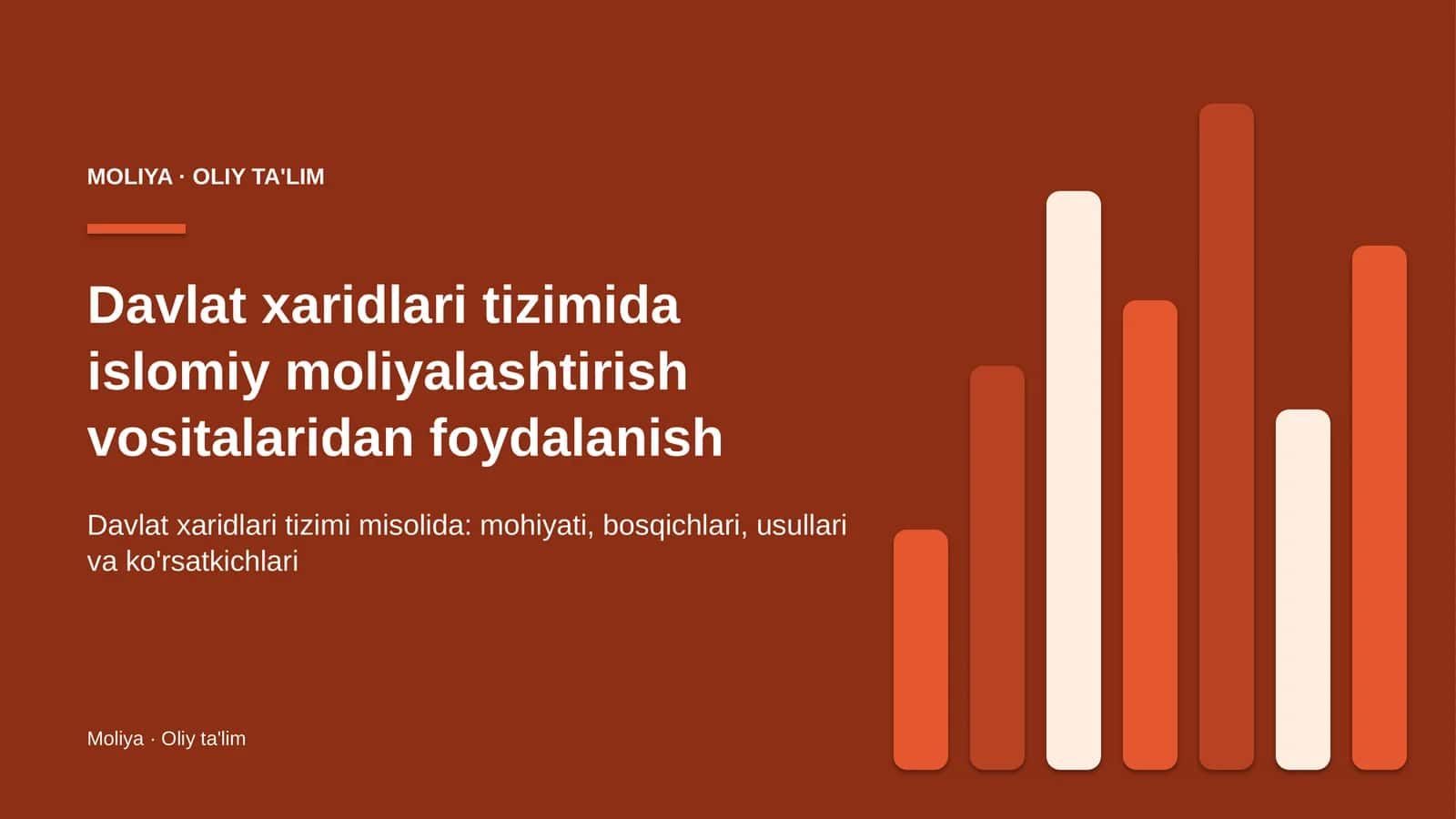 davlat xaridlari tizimida islomiy moliyalashtirish vositalaridan foydalanish 9687
