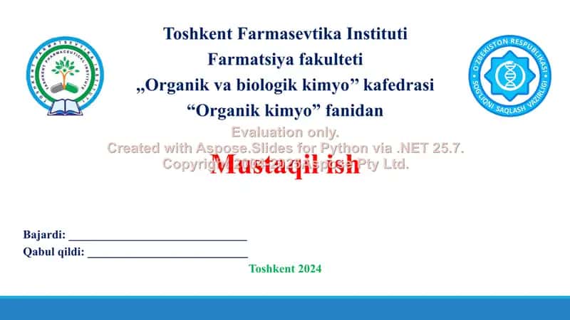 13. Ikki asosli karbon kislotalarning olinish usullari. Ftal kislota.Taqdimot, 16 bet