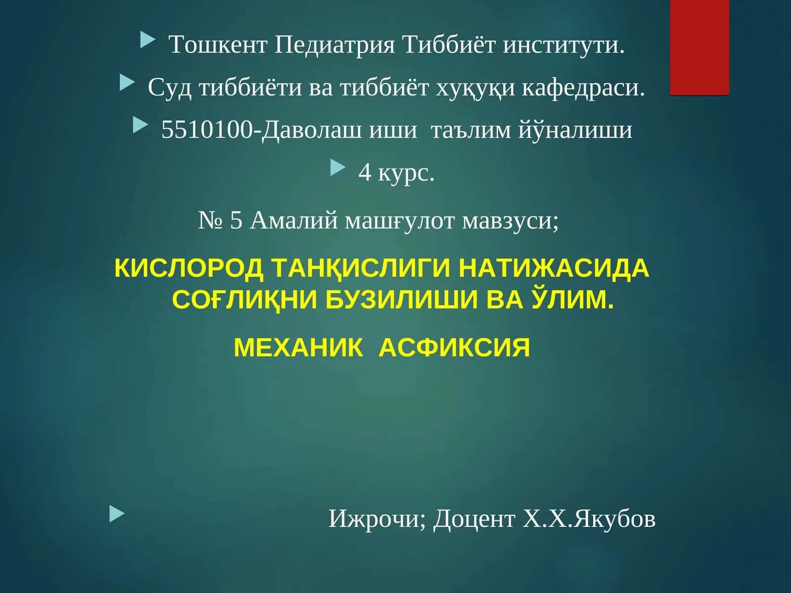 МЕХАНИК АСФИКСИЯ