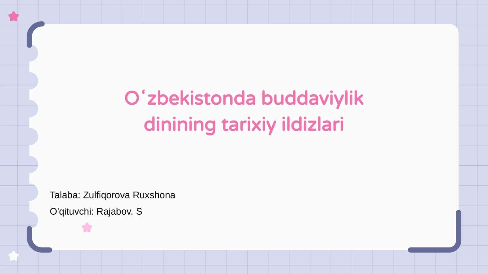 Oʻzbekistonda buddaviylik dinining tarixiy ildizlari