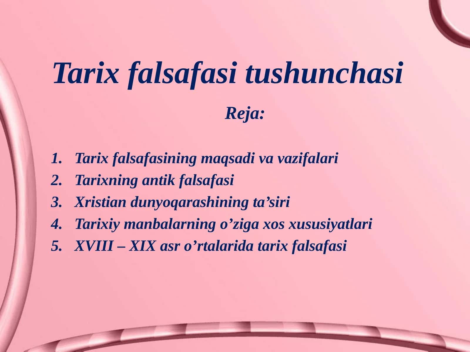 Tarix falsafasi tushunchasi