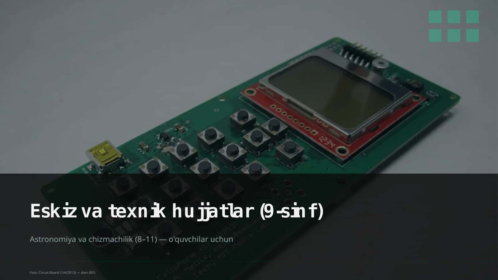 Eskiz va texnik hujjatlar (9-sinf)