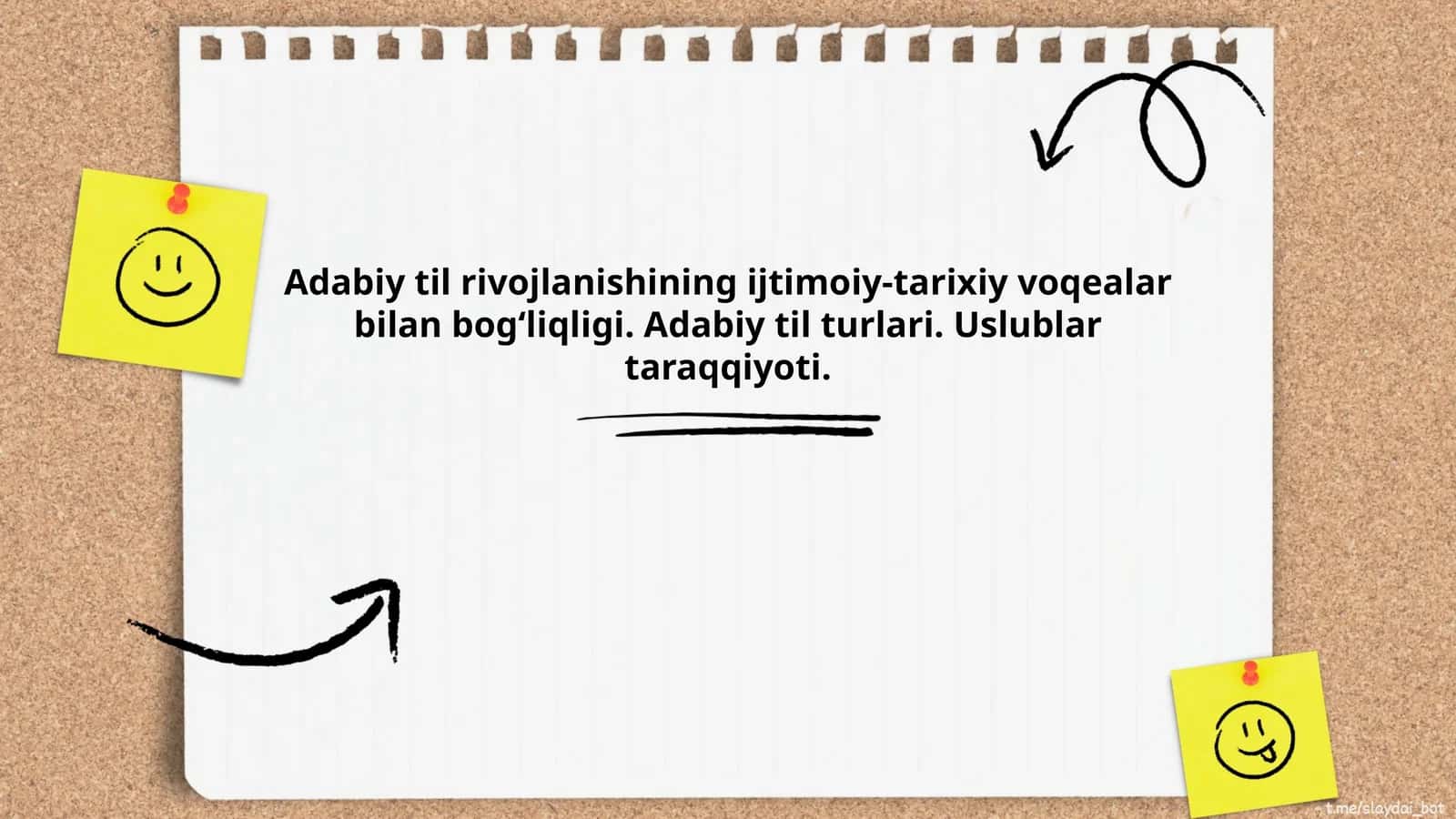 Adabiy til rivojlanishining ijtimoiy-tarixiy voqealar bilan bogʻliqligi. Adabiy til turlari. Uslublar taraqqiyoti