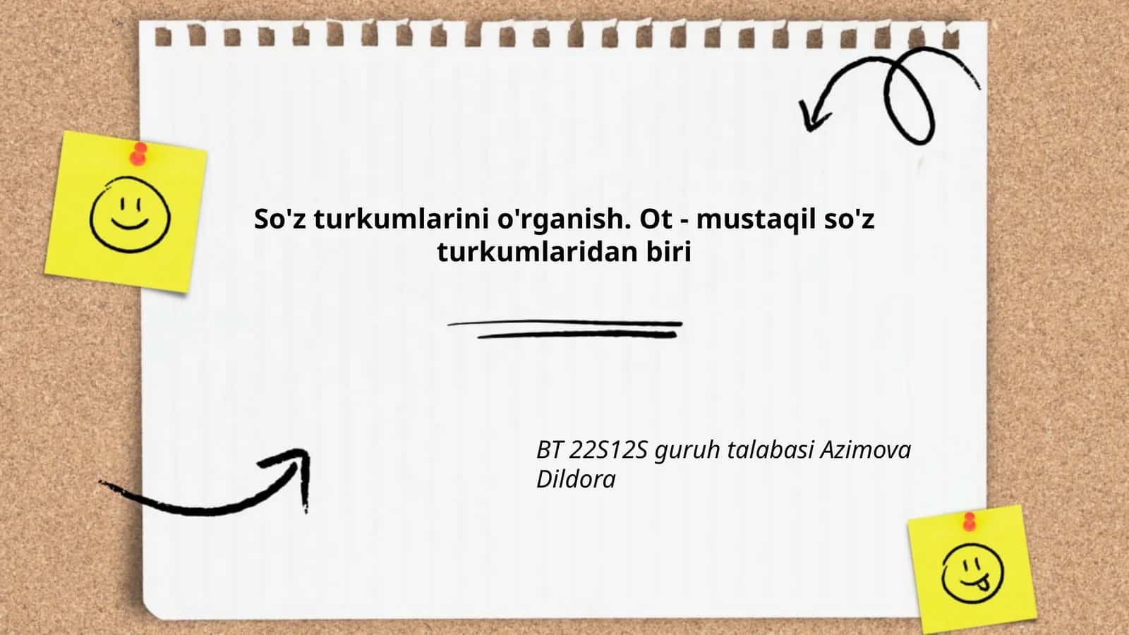 Ot - mustaqil so'z turkumlaridan biri