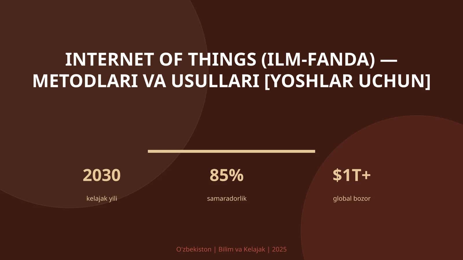 Internet of Things (ilm-fanda) — metodlari va usullari [yoshlar uchun]
