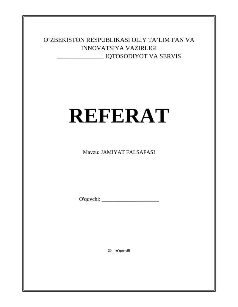JAMIYAT FALSAFASI