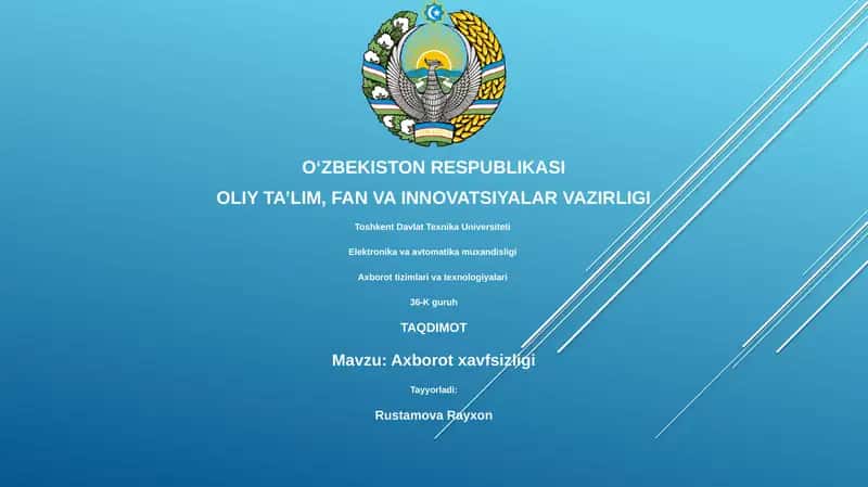 Axborot xavfsizligi