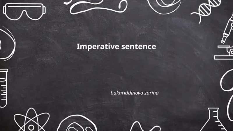 Definition and main features of imperative sentences