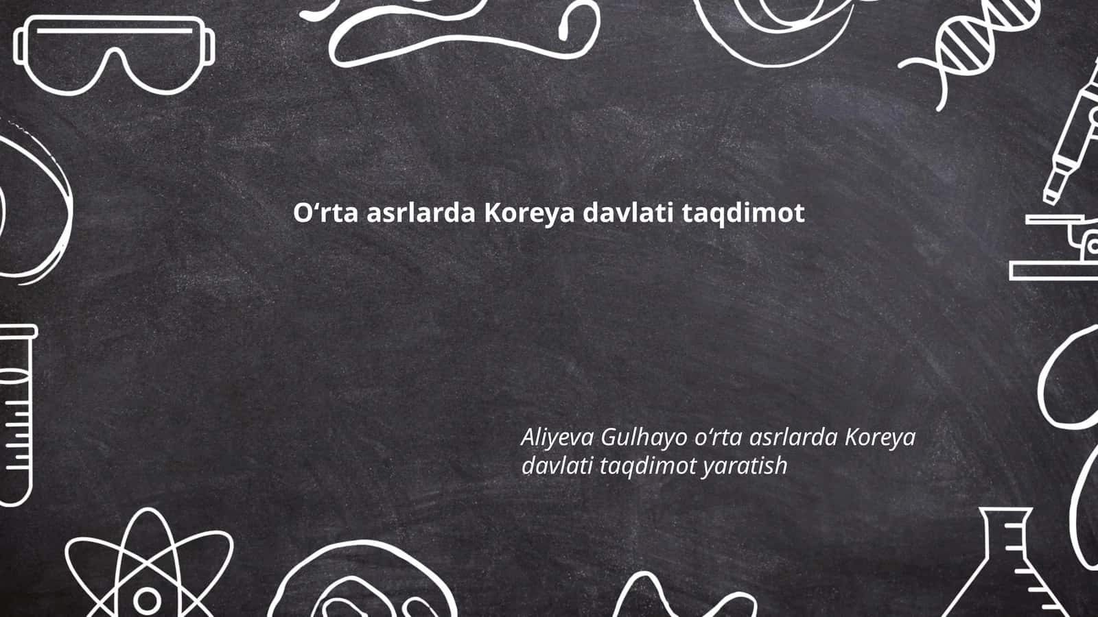 Oʻrta asrlarda Koreya davlati taqdimot