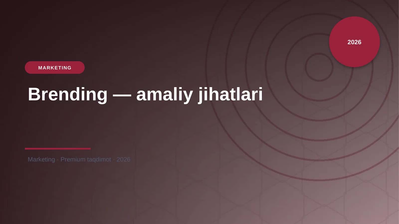 Brending — amaliy jihatlari