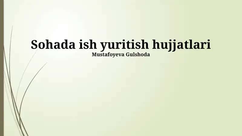 Biznes yuritish uchun zarur hujjatlar