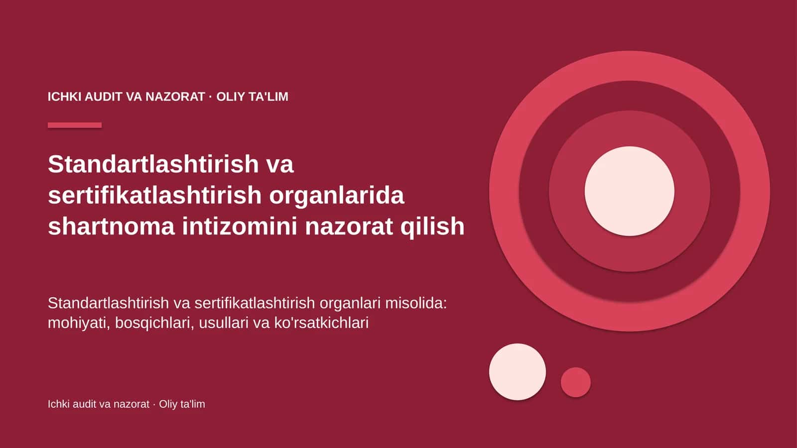 Standart — mahsulotga yoki jarayonga qo'yiladigan umumiy texnik talablar to'plami