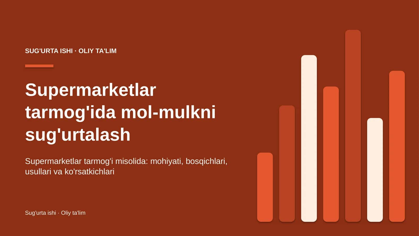 [Supermarketlar tarmog'ida mol-mulkni sug'urtalash]