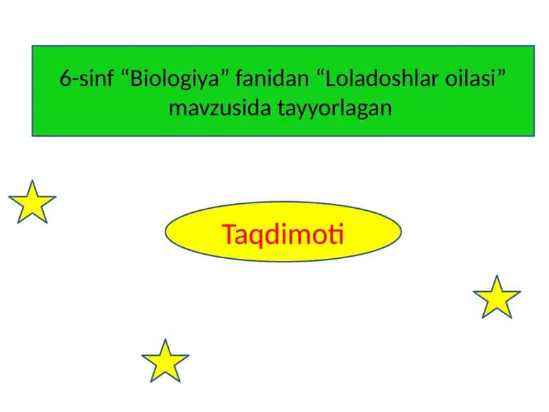 Loladoshlar oilasi
