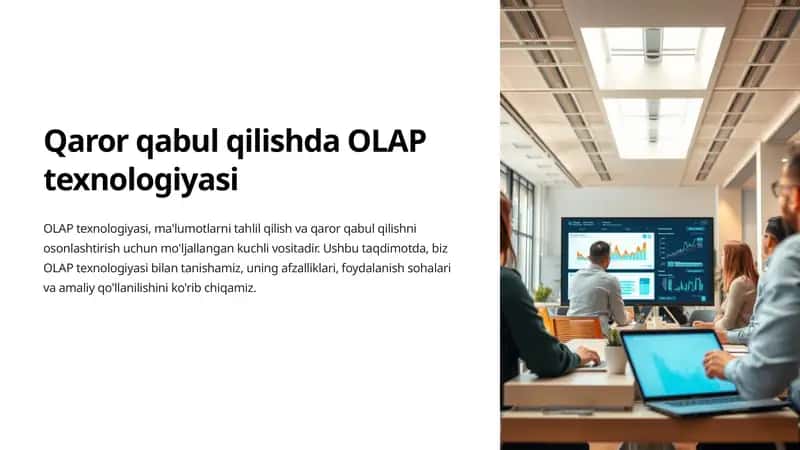Qaror qabul qilishda OLAP texnologiyasi
