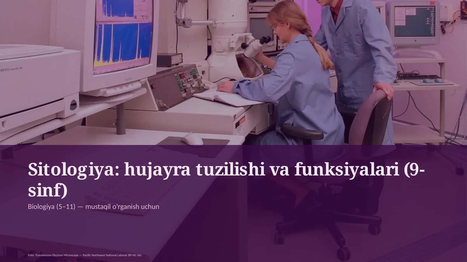 Sitologiya: hujayra tuzilishi va funksiyalari (9-sinf)