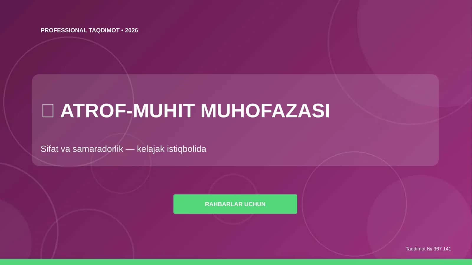 ATROF-MUHIT MUHOFAZASI