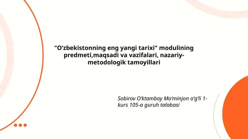 Oʻzbekistonning eng yangi tarixi