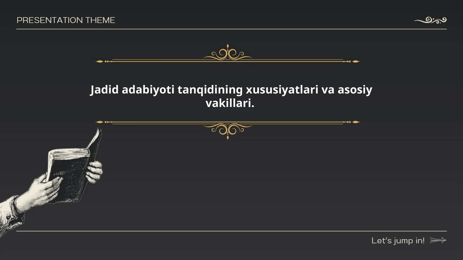 Jadid adabiyoti tanqidining xususiyatlari va asosiy vakillari