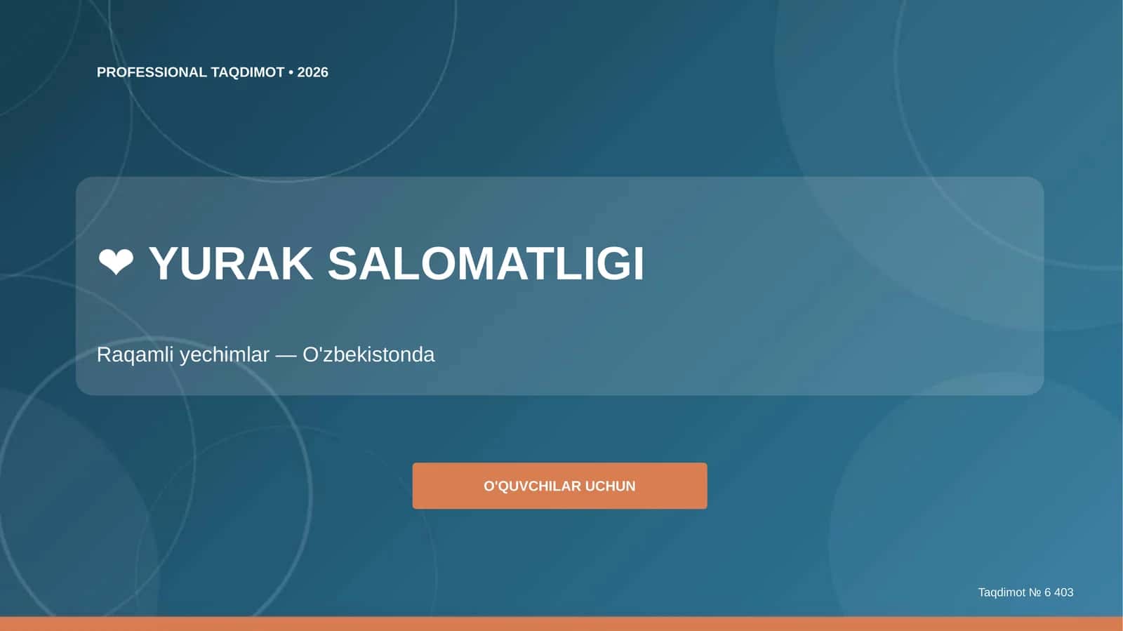 Yurak salomatligi: raqamli yechimlar (O'zbekistonda) [o'quvchilar uchun]