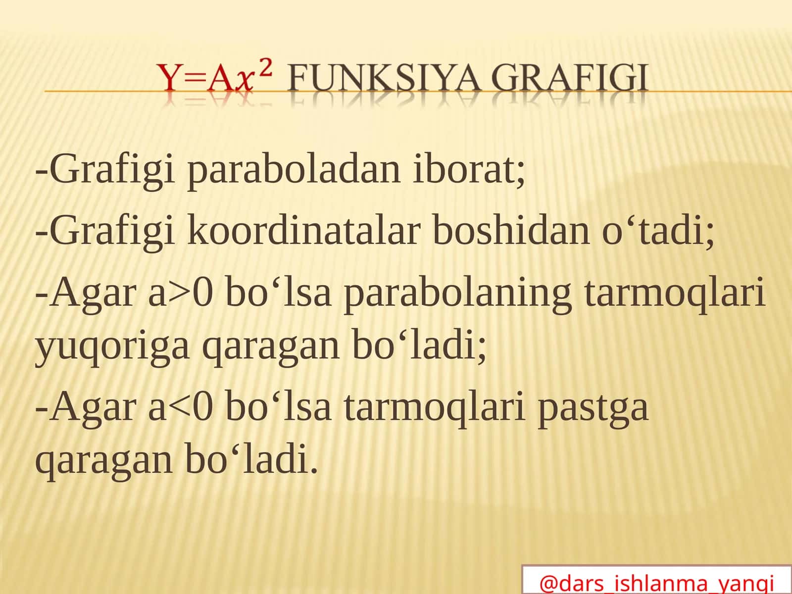 Grafig Paraboladan Ibora