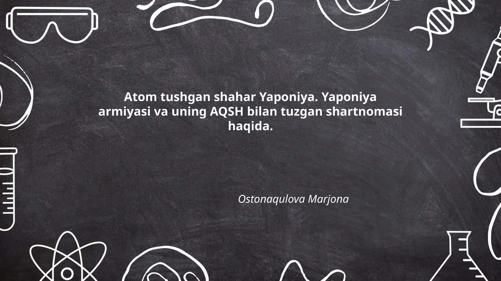 Atom tushgan shaharlar