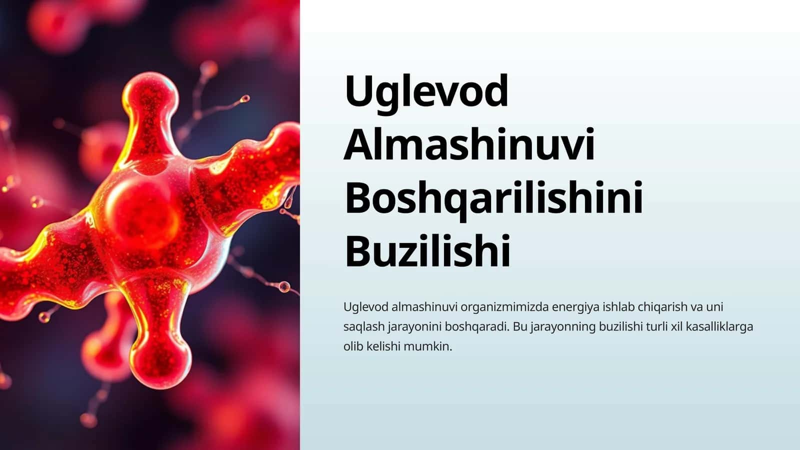 Uglevod Almashinuvi Boshqarilishini Buzilishi