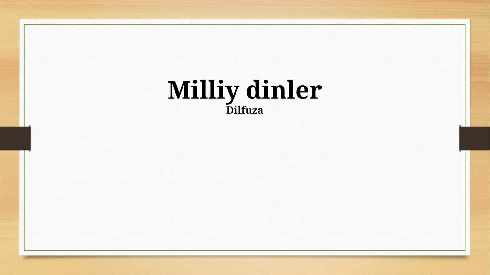 Milliy dinler