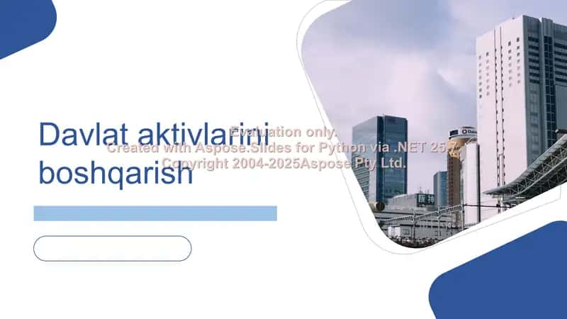 Davlat aktivlarini boshqarish